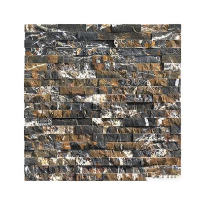 China Easy to fix and clean; water& fire retardant ; environmental friendly porcelain natural slate mushroom tiles stone wall facade mushrrom wall stone for wall cladding for sale