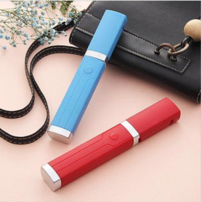 China Fold Up Stainless Steel Foldable Extendable Flexible Mini Monopod Cable Control Blusher Lipstick Selfie Stick Handheld For Gifts for sale