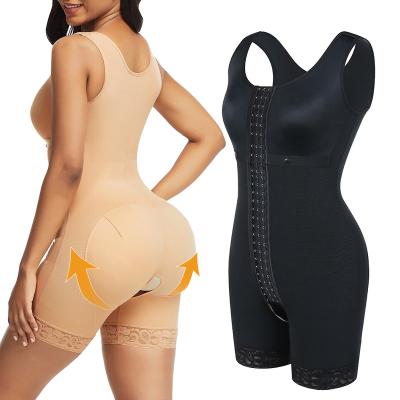 China Antibacterial Butt Lifting Full Body Compression Shaper Shorts Mariae Fajas Adjustable Position Parto Post Surgery for sale