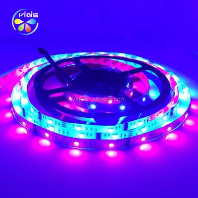 China Wholesale Dreamy Viais 12V IP20 IP65 IP67 5050 RGB color lpd6803 IC flexible led strip light for theme park for sale