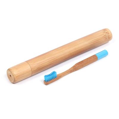 China 100% Travel BA-6011 Biodegradable Portable Kids Bamboo Toothbrush Holder for sale