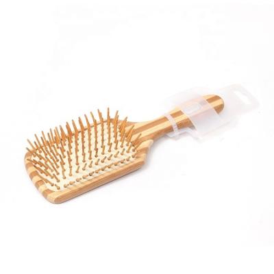 China 2019 BA-6107 Fashional Boar Wave Bamboo Hair Brush Waterproof Natural Semi-Hard Scalp Massage for sale