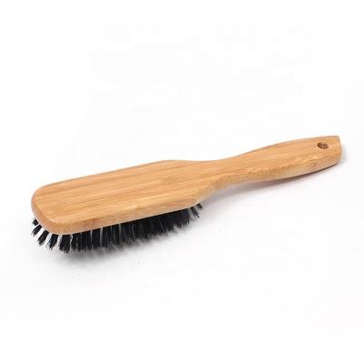 China BA-6108 Beauty 100% Pure Hair 360 Boars Bamboo Wooden Wave Hair Brush Healthy and Healthy Lady for sale