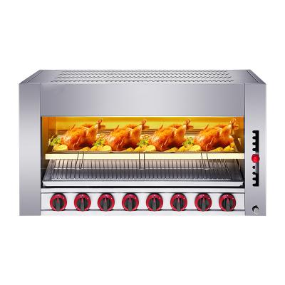 China Aluminum Alloy 1L Capacity Hot Air Circulation Heating Outdoor Stainless Steel Commercial Gas Oven for sale