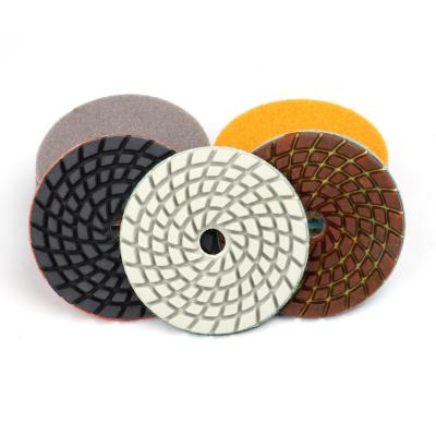 China Granite Factory Price Marble Concrete Polishing Pads With Resin Filled Plastic Diamond Backing Wheel for sale