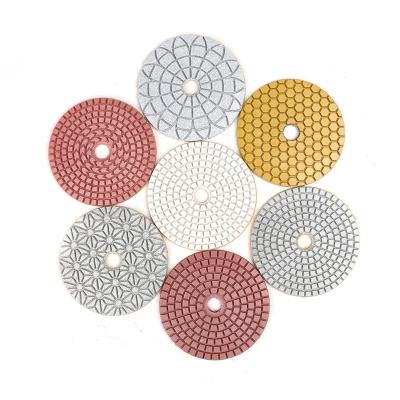 China Granite OEM Supplier 4inch Marble Concrete Rubber Back Up Pad 4 Inch Polishing Pads For Quartz for sale