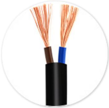 China House Wiring 300/500V H05VV-F 2 Core RVV 2*1.5 mm2 Building Copper Wire 60227 IEC 53 Flexible Electrical Cable for sale