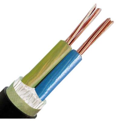 China Construction 0.6/1 KV PVC Insulated Class 2 Conductor 2 Core NYY Copper Armored Underground Power Cable for sale