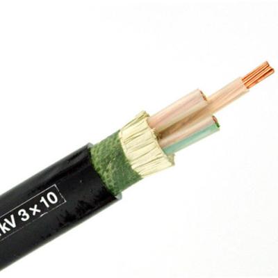 China 0.6/1 KV 3x25 mm2 CU/XLPE/PVC N2XY Copper Conductor 3 Cores XLPE Insulated Electrical Cable Construction for sale