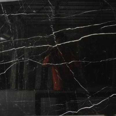 China Cheap Modern Nero Marquina Wholesale Marble Slab Chinese Cheap Black Marble for sale