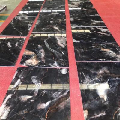 China New Pattern Shadow Black Marble, Fantasy Black Marble Wall Tiles for sale