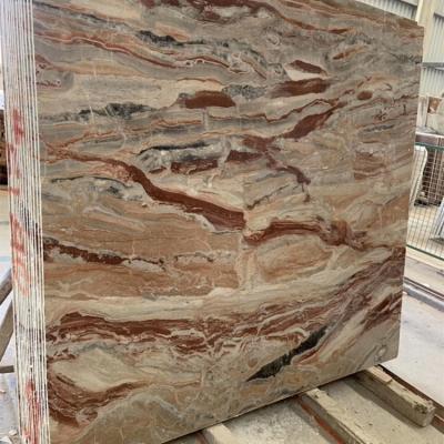 China Modern Italian Arabescato Orobico rosso marble slabs for bar top for sale