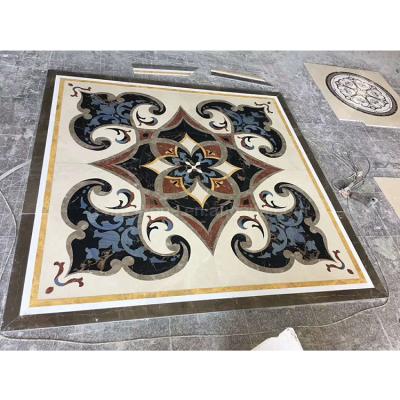 China Parquet Customized Medallion Sale Design Marble Slab Waterjet Mosaic for sale