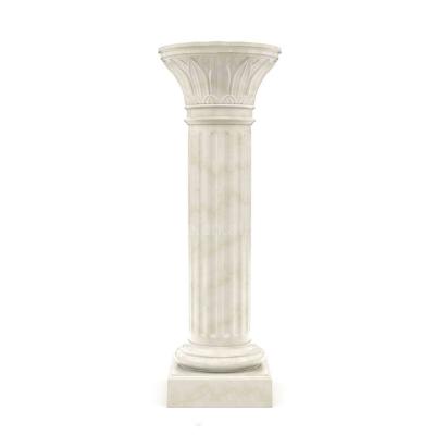 China Solid Interior And Exterior Decor Stone House Pillars Designs Around Marble Column for sale