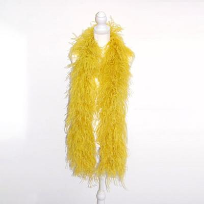 China For arts and crafts wholesale 4ply rainbow feather boa decorations rainbow feather boa for sale for sale