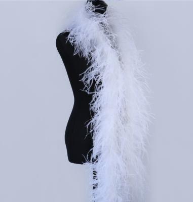 China For arts and crafts Ostrich feather trim fabric feather boa Chandelle boa for necklace decoration for sale