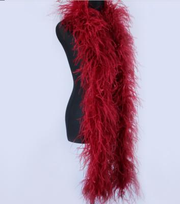 China For Arts And Crafts Wholesale Faux Leather Suede Ostrich Feather Boa Fluffy Feather for sale