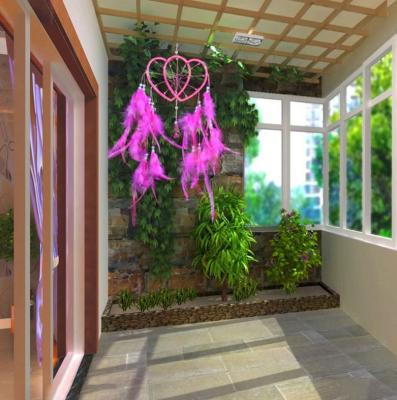 China 2020 China Hot Sale Wholesale Dream Catcher Feather Traditional Wind Chimes Decoration-Handmade Hanging Dreamcatcher for sale