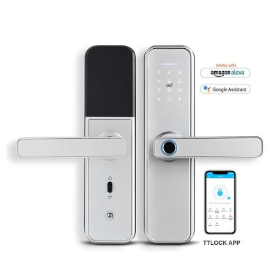 China High security home office apartments hotel anti theft smart door lock with TTlock Tuya APP wifi smart electronic biometric fingerprint smart locks for sale