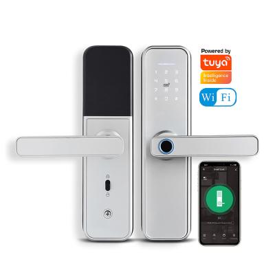 China Competitive Price Tuya APP WiFi Door Home Door Lock Smart Home Electronic Smart Biometric Office Apartments Hotel Fingerprint Door Lock for sale