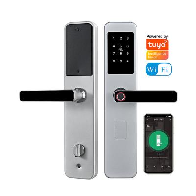 China Hyh High Security WiFi Office Apartments Hotel Fingerprint Cerradura Puerta Electronic Smart Lock Tuya Lock Home Smart Digital Hardware Lock for sale