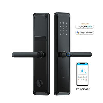 China Hotel Apartments Office Security Cerradura Inteligente Digital Door Lock Bolt Password Fingerprint TTlock Alexa Keyless Smart Locks App for sale