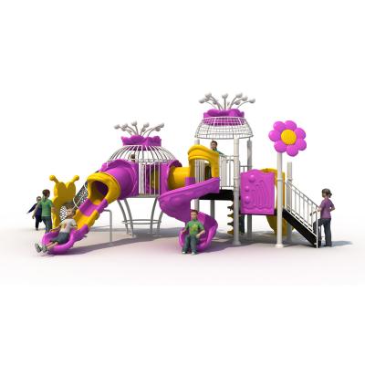 China Special for Customizable Residential Kids Slide Playground Maker Outdoor Park Playground Equipment with Climbing Net and Slide for School for sale