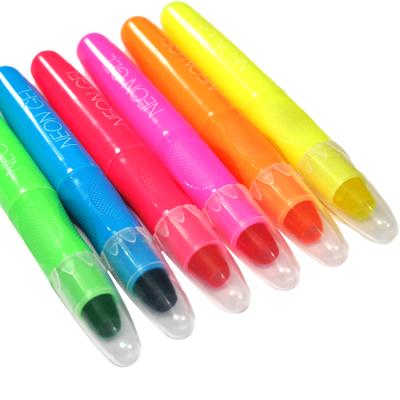 China 6 Color Kids Oil Pastel Crayon Neon Pencil For Kids Art Set 10*67mm for sale