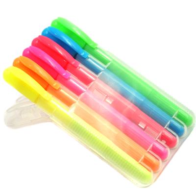 China 6 Color Kids Pencil Children Neon Non-Toxic Finger Pencil 9*65mm for sale