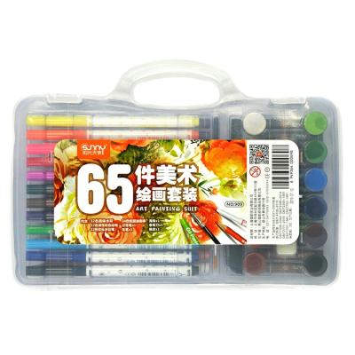 China 65 Pcs Art Set As A Gift Kids Paint Art Coloring Set 908 for sale