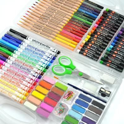 China 138 Pieces Set Painting Art Draw Kit Box Include Crayon Oil 908 Color Pastel Pencil for sale