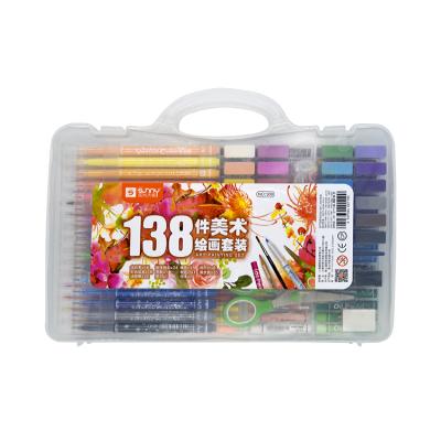 China Multifunctional Art Set ART SET for Kids with 138 Pieces Pencils, Water Color Pens for sale