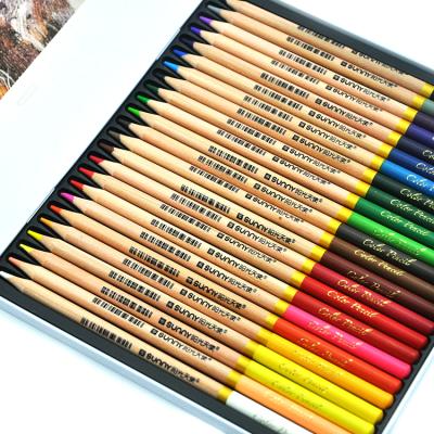 China 36 Colors 7*170mm Log Nib Holder Color Art Set Resistive Broken Resistive Writing Smooth Pencil for sale