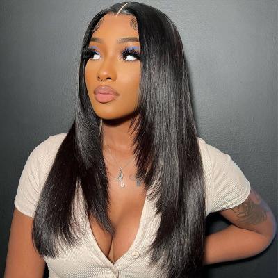 China Natural Curly Brazilian Curly Hair Lace Front Wig Lace Wigs Straight Human Hair Wigs For Black Women Ready To Ship Soft Cheap for sale