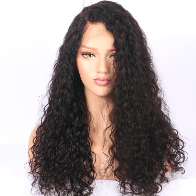 China Water Wave Lace Front 100% Virgin Human Hair Wig 100% Raw Full Lace Wig 100% Inch 150% Raw Water Wave Wig For Women for sale