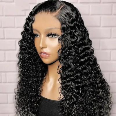 China Body Wave 180% Density Hair Full Lace Wig Transparent Full Lace Wig Brazilian Curly Hair Wigs For Black Women for sale