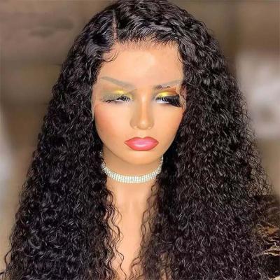 China 100% Brazilian Transparent Swiss Wave 13x6 Lace Wigs Glueless Water Wave Virgin Human Hair Deep Wave Wigs Front Lace Wigs for sale