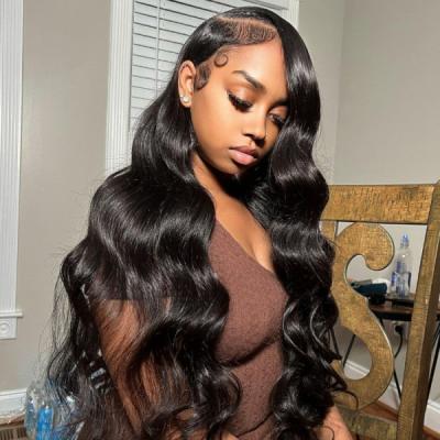 China Wholesale Transparent Straight Swiss Lace Wig Hair Body Wave Body Wave Body Wave Front Wig For Black Women for sale