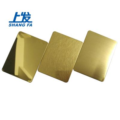 China 201/202/301/304/316/430 Cold Decorative 8x4 Stainless Steel Plate Stainless Steel Sheet Gold Foil for sale