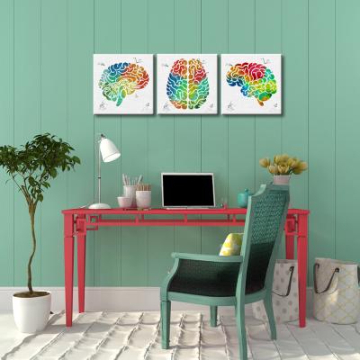 China Ready To Hang Easy Abstract Brain Picture Paint By Number Print Canvas Wall Art for sale