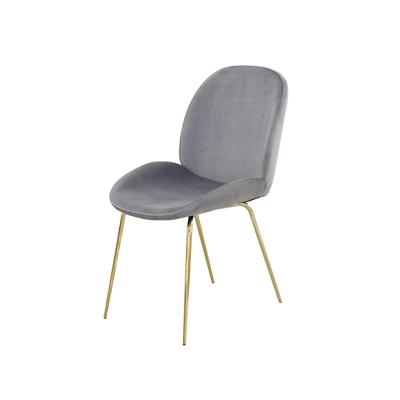 China Modern Modern Furniture  Wholesale Colorful Homely Dining Chair For Living Coffee Chair With Velvet, powder coating legs for sale