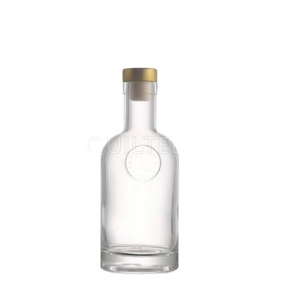 China Custom Size Logo Manufacturers Supply Custom Bulk Beverage 375ml Empty Glass Wine Bottle With Cork for sale