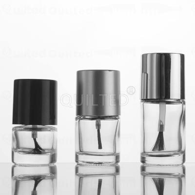 China Cosmetic Customized Clear Empty Glass Nail Polish Bottle 5ml 8ml12ml for sale