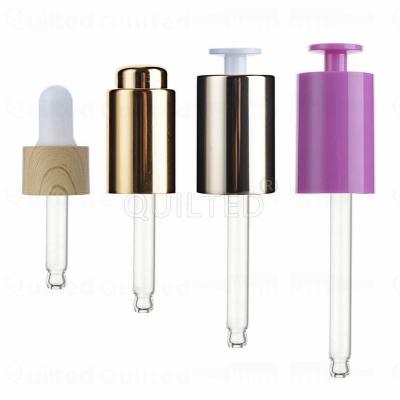 China Beverage Bottles Glass Cosmetic Bottle 15ML Essential Oil Bottle Dropper Glue Clear Frosted Dispensing Aluminum Head for sale