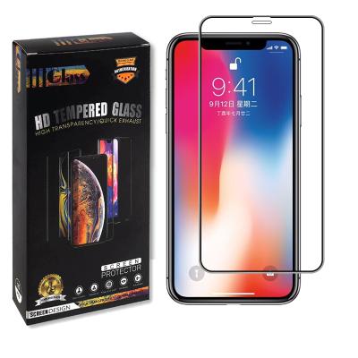 China Wholesale 9H Anti-fingerprint high quality full curved covered tempered glass screen protector, suitable for iPhone X xs xs xs max for sale