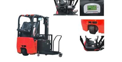 Κίνα Τρίτροχο ηλεκτρικό Forklift προσαρμοσμένο χρώμα 4011mm φορτηγών ανώτατο ύψος ανελκυστήρων προς πώληση