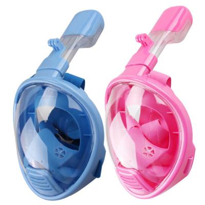 China Het nylon Riem Volledige Hoofd snorkelt Masker Panoramisch Zicht voor Kind LM01F Te koop