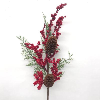 China Fashional Artificial Flowers Pomegranate Berry Branch for Home Decoration Christmas for sale