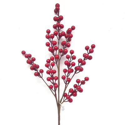 China Fashional Artificial Flowers Artificial Berry Berries Wedding Home Hotel Decoration Christmas Berries for sale