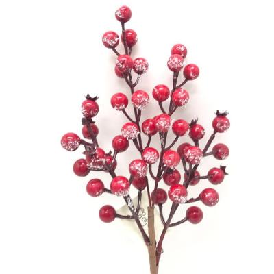 China Fashional Artificial Flowers China Wholesale Christmas Decorations Artificial Red Berries for sale